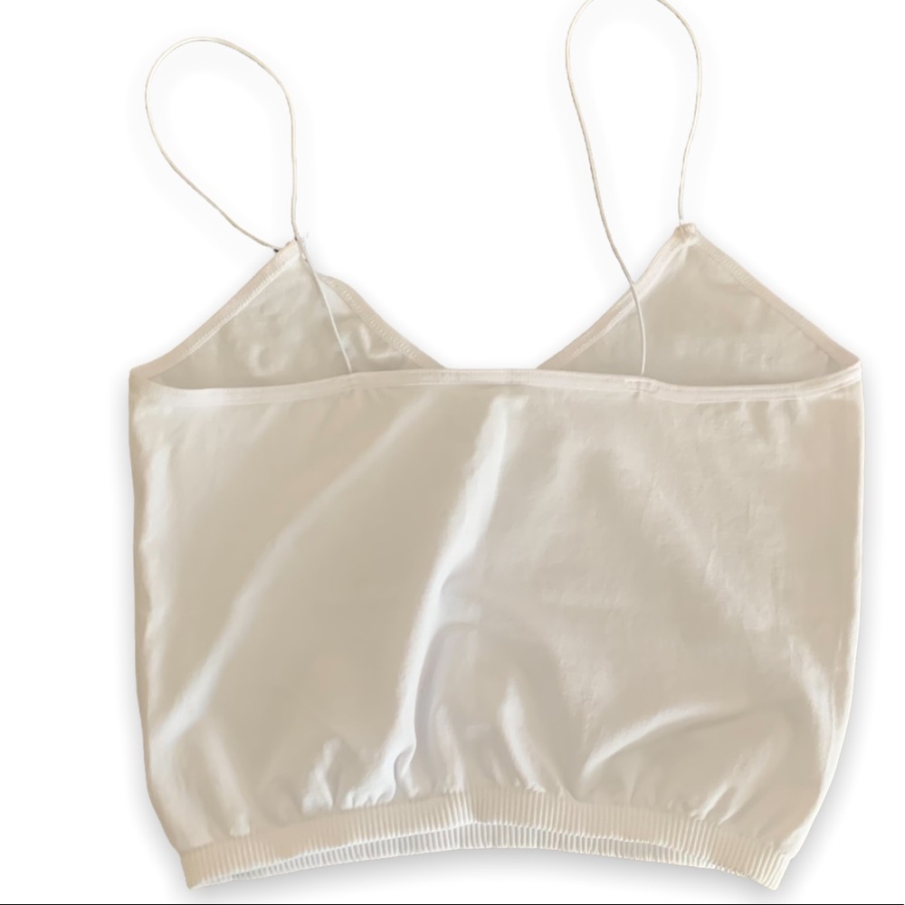 ✨New Free People Intimately Skinny Strap Seamless Brami in White - M/L - Picture 5 of 10